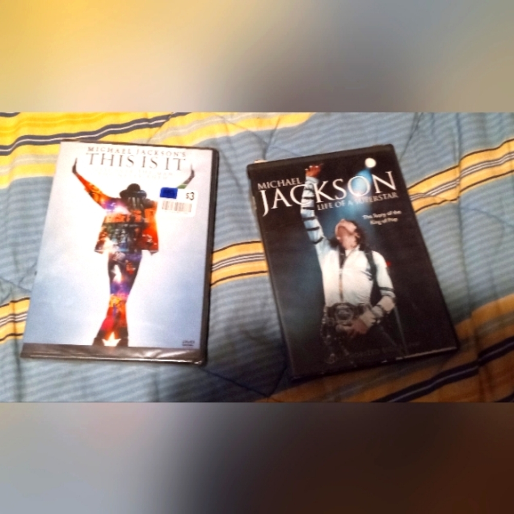 Lot of 2 Michael Jackson DVDs one is Brand New other like new